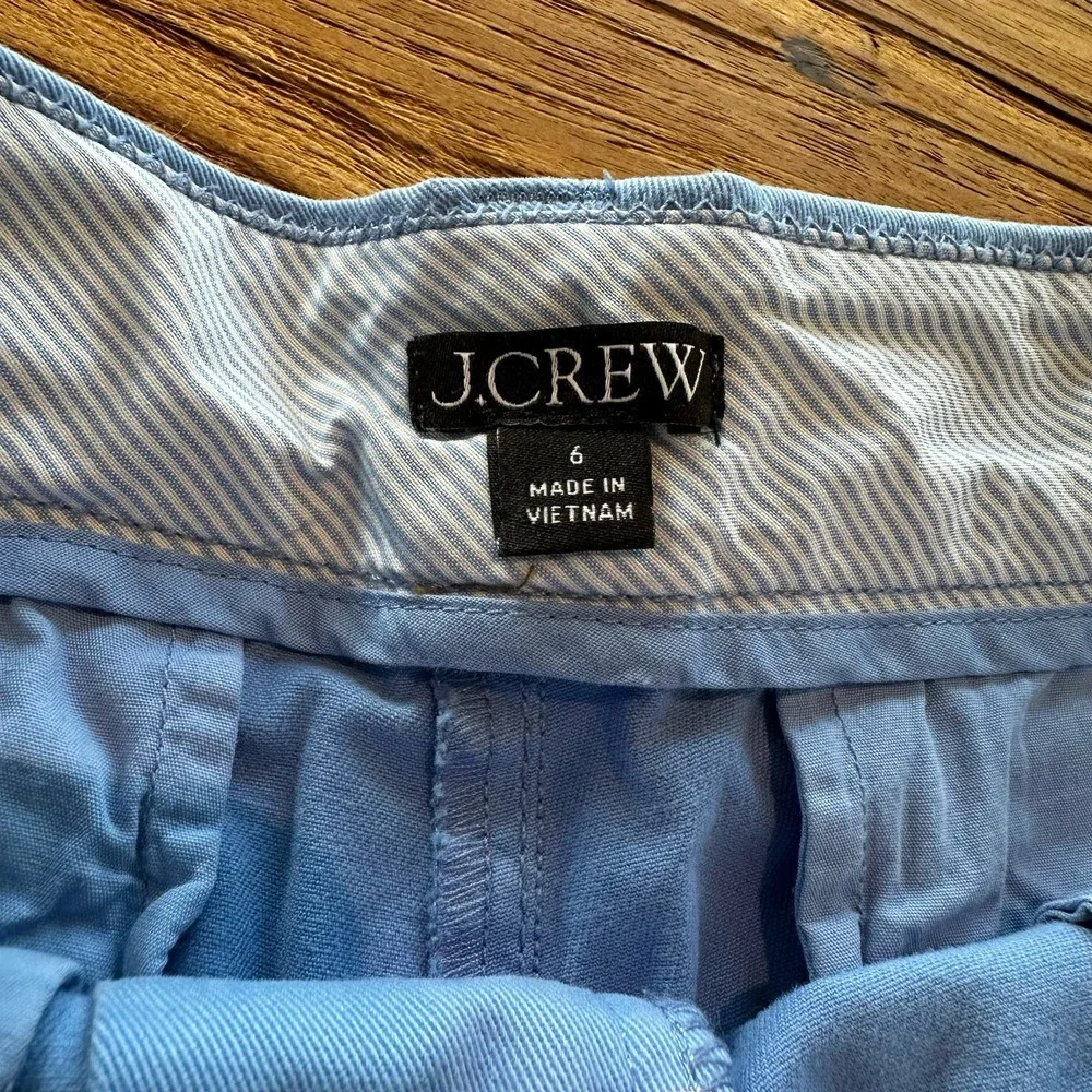 J.Crew Women’s Blue Cotton Stretch Chino‎ Shorts 2023 Style H5806
